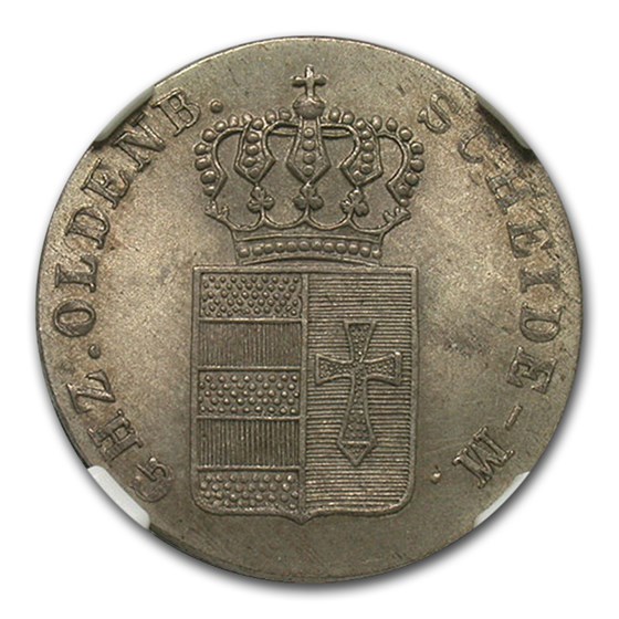1840-S Germany/Oldenburg Silver 4 Grote MS-63 NGC 1840-S Germany/Oldenburg Silver 4 Grote MS-63 NGC